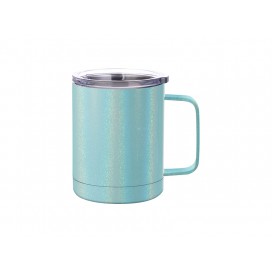  10oz/300ml Glitter Sparkling Stainless Steel Coffee Cup (Light Blue)（10/pack）